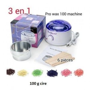 Pro Wax Pack Machine Professionnelle Chauffe-Cire + 100 g Cire + 6 Spatules offertes